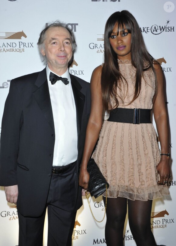 Philippe Chevallier et sa femme lors du dîner de gala du 92e Prix d'Amérique, le 26 janvier 2013 au Grand Palais à Paris.