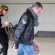  Les parents de Gérard Piqué, le 27 janvier 2013 après la sortie de Shakira et de leur fils de la maternité avec leur bébé Milan. 