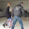 Les parents de Gérard Piqué, le 27 janvier 2013 après la sortie de Shakira et de leur fils de la maternité avec leur bébé Milan.