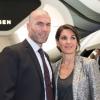 Zinédine Zidane et son épouse Véronique au stand IWC Schaffhausen lors du 23e Salon International de la Haute Horlogerie Palexpo. Genève, le 22 janvier 2013.