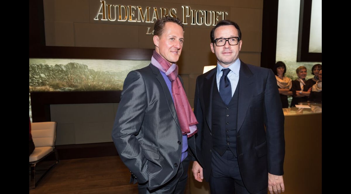 Photo Michael Schumacher et le PDG d Audemars Piguet Fran ois