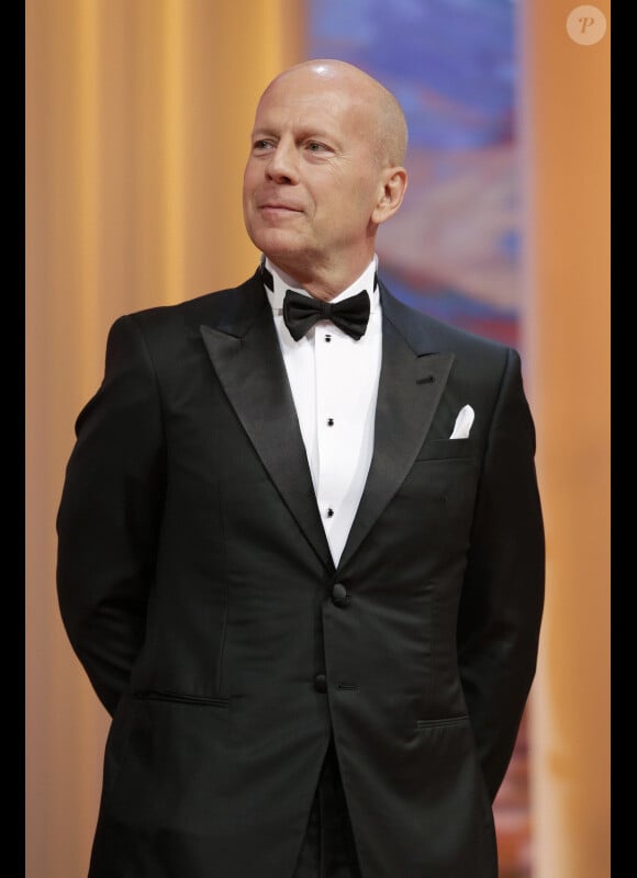 Bruce Willis à la cérémonie d'ouverture du 65e Festival de Cannes, le 16 mai 2012.