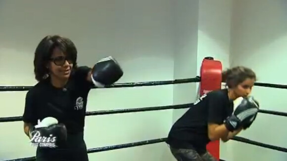 Malika Ménard entraîne Audrey Pulvar sur un ring de boxe !