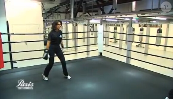 Audrey Pulvar une vraie star sur un ring de boxe dans Paris tout compris sur France 3, le 2 février 2013