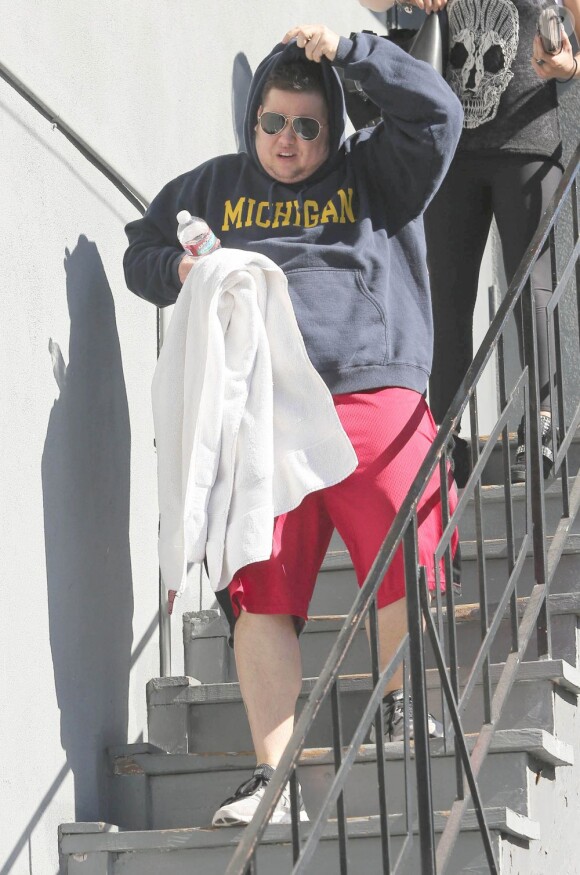 Chaz Bono quitte un studio de danse à Beverly Hills, le 31 janvier 2013.