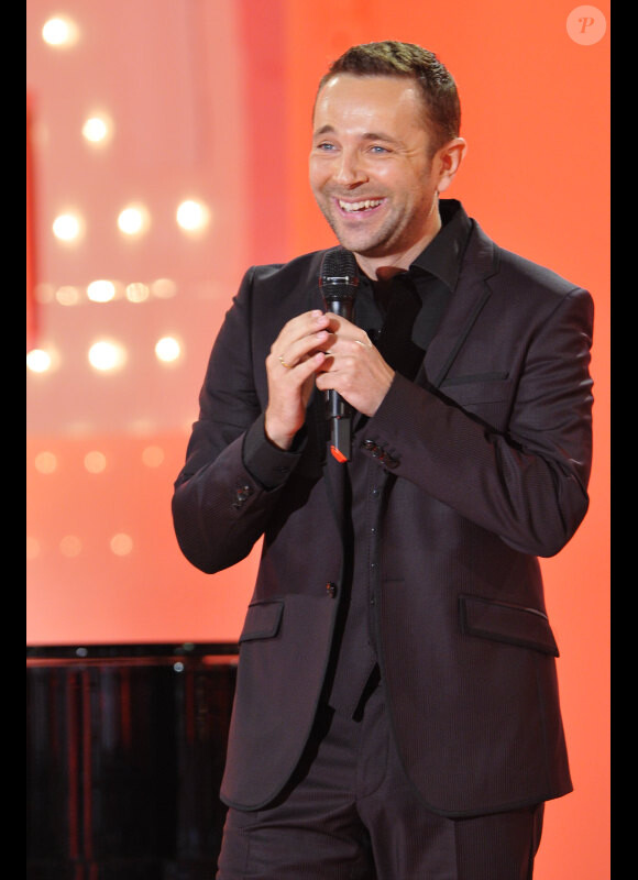 Thomas Boissy lors de l'enregistrement de l'émission Vivement dimanche sur France 2 diffusée le 10 février 2013