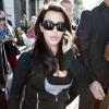 Kim Kardashian, enceinte, quitte la bijouterie Cartier à Beverly Hills, le 31 janvier 2013.