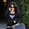 Kim Kardashian enceinte quitte le salon de coiffure Andy Lecompte à West Hollywood. Le 31 janvier 2013.