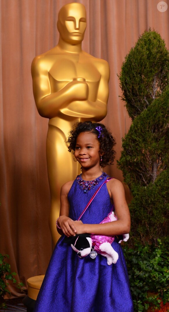 Quvenzhane Wallis présente pour le déjeuner des nommés aux Oscars 2013 à Los Angeles, le 4 février 2013.