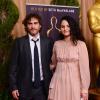 Joaquin Phoenix et sa soeur Rain au déjeuner des nommés aux Oscars 2013 à Los Angeles, le 4 février 2013.