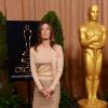 La réalisatrice de Zero Dark Thirty Kathryn Bigelow a promis une robe colorée pour la cérémonie lors de son passage au déjeuner des nommés aux Oscars 2013 à Los Angeles, le 4 février 2013.