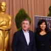Robert De Niro et sa femme Grace Hightower pour le déjeuner des nommés aux Oscars 2013 à Los Angeles, le 4 février 2013.