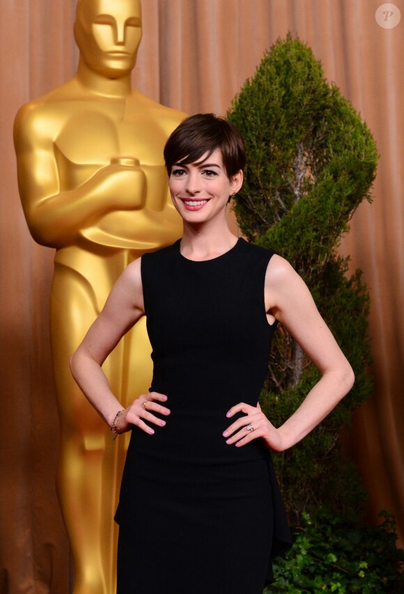 Anne Hathaway au déjeuner des nommés aux Oscars 2013 à Los Angeles, le 4 février 2013.