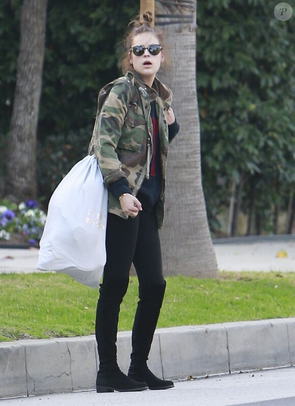 Tallulah Willis, fille de Bruce Willis, dans les rues de Beverly Hills, le 4 février 2013.