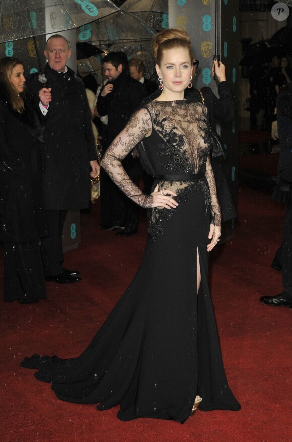 Amy Adams à la cérémonie des BAFTA à Londres le 10 février 2013.