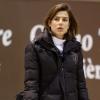Charlotte Casiraghi, arborant une nouvelle coupe de cheveux, au Jumping International de Bordeaux le 10 février 2013.