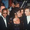 Bobby Brown, Whitney Houston et Kevin Costner en 1992.