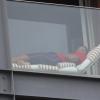 Will Smith se repose sur la terrasse de son hotel a Ipanema, Rio de Janeiro le 09/02/2013 09/02/2013 - Rio de Janeiro
