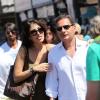 Exclu : Eric Besson et son épouse Yasmine à Saint-Tropez, le 17 août 2012.