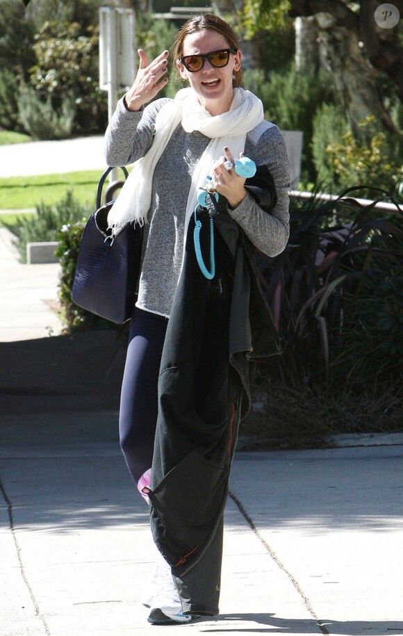 Jennifer Garner, souriante, s'est rendue à la gym à Brentwood, le 12 février 2013