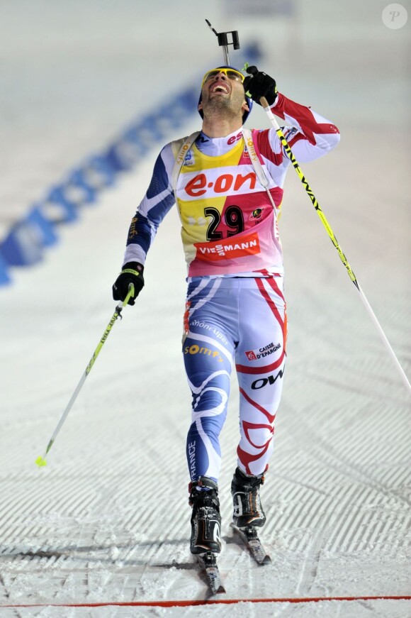 Martin Fourcade s'est arraché pour aller chercher le titre de champion du monde de biathlon sur le 20 kilomètre à Nove Mesto en Répubique Tchèque le 14 février 2013