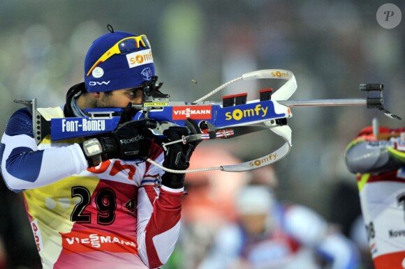Martin Fourcade a assuré au tir pour aller chercher le titre de champion du monde de biathlon sur le 20 kilomètre à Nove Mesto en Répubique Tchèque le 14 février 2013