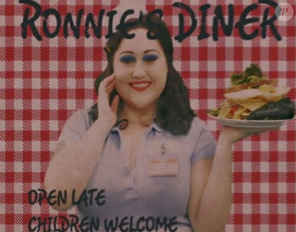 Beth Ditto dans le nouveau clip de son groupe Gossip, Get a job, extrait de l'album A joyful noise, sorti en 2012.