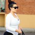 Kim Kardashian sort de sa salle de gym à Los Angeles le 15 février 2013