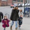 Sarah Jessica Parker et ses jumelles Marion et Tabitha à Brooklyn le 16 février 2013