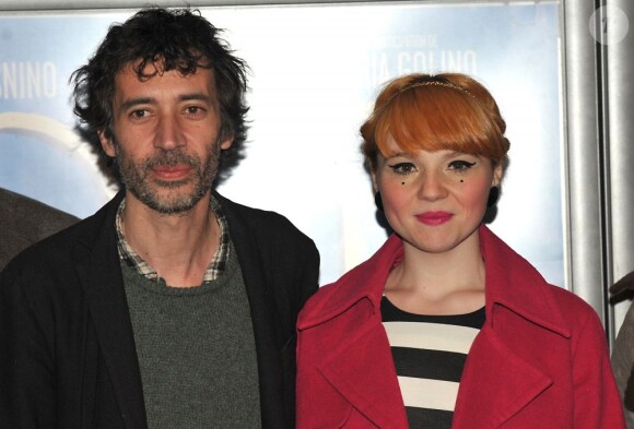 Eric Elmosnino et Luce à l'avant-première du film Ouf de Yann Coridian au MK2 Bibliothèque a Paris le 19 février 2013.