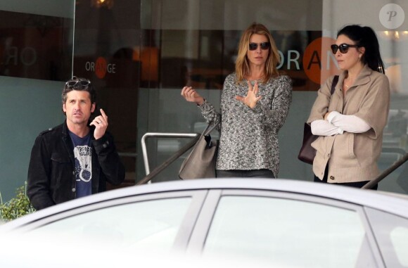 Patrick Dempsey (Grey's Anatomy) et sa femme Jillian font du shopping à West Hollywood, le 19 février 2013.