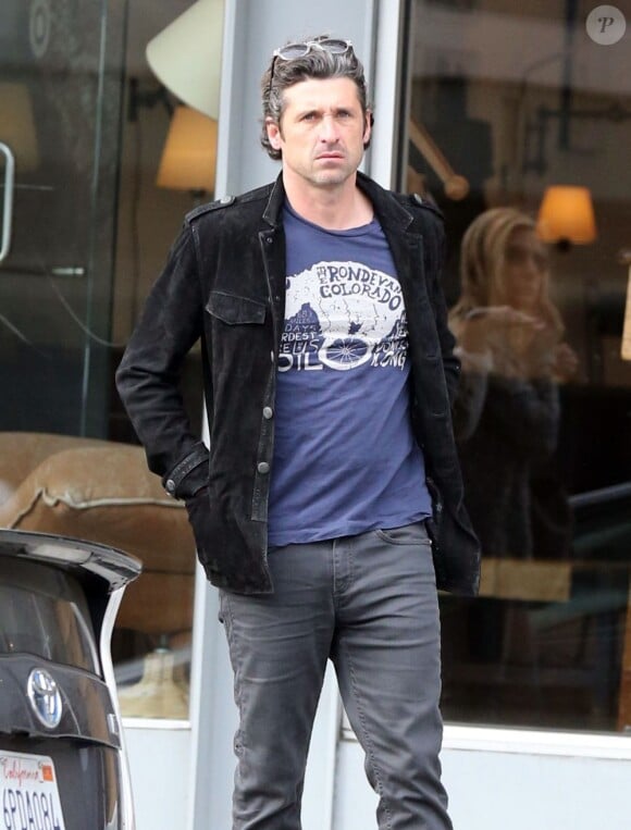 Décontracté, Patrick Dempsey a fait du shopping à West Hollywood, le 19 février 2013.