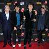 Les Rolling Stones (Charlie Watts, Ronnie Wood, Mick Jagger et Keith Richards) à la première de Crossfire Hurricane à New York, le 13 novembre 2012.