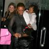 Mel B, ex-membre des Spice Girls, emmène ses filles Phoenix, Angel et Madison dîner au restaurant Mr.Chow à Beverly Hills, le 19 février 2013.