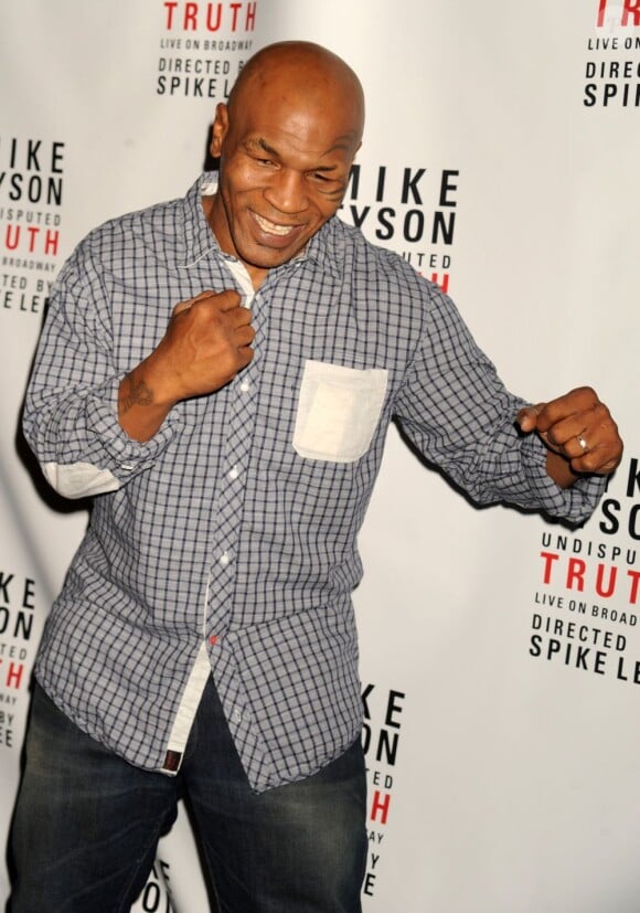 Mike Tyson au Longacre Theatre de New York le 2 août 2012