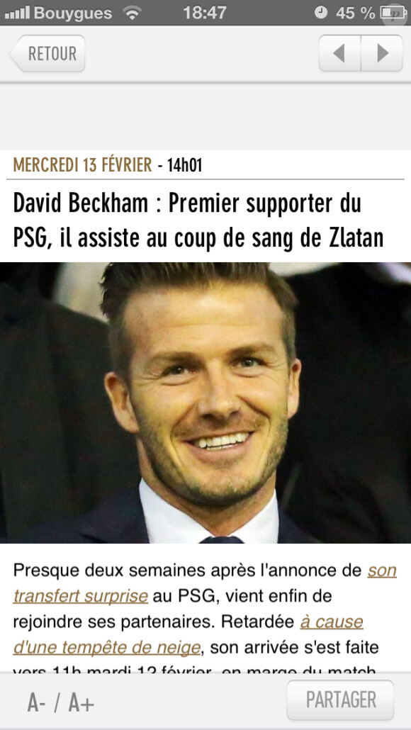 La nouvelle application iPhone Purepeople.com a été mise en ligne le 19 février 2013. Ergonomie améliorée et rapidité de chargement des contenus sont au coeur de cette nouvelle version, plus pratique et plus interactive.