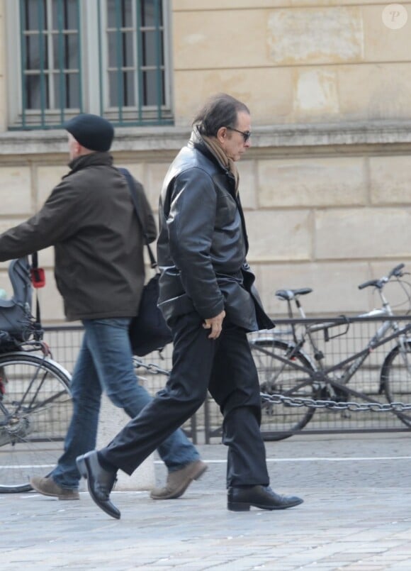Roland Giraud aux obsèques de Christian Azzopardi à Paris, le 22 février 2013.
