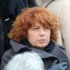 Veronique Genest aux obsèques de Christian Azzopardi à Paris, le 22 février 2013.