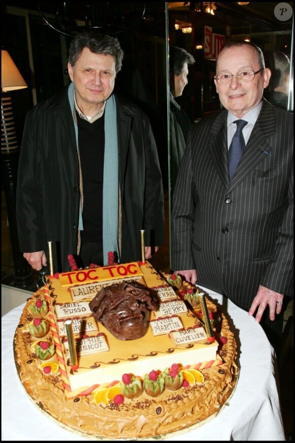 Christian Azzopardi et Francis Nani lors de la 100e de Toc Toc de Laurent Baffie au Théâtre du Palais-Royal, en mars 2006