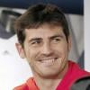 Iker Casillas lors de l'inauguration de la nouvelle boutique Adidas au stade Santiago Bernabeu de Madrid le 21 février 2013