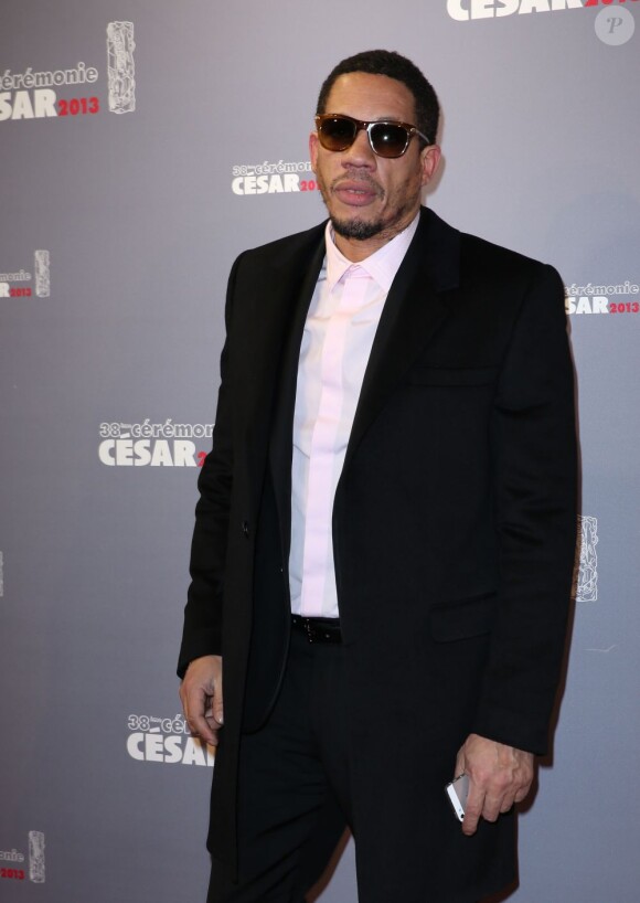 JoeyStarr lors de la cérémonie des César le 22 février 2013 à Paris