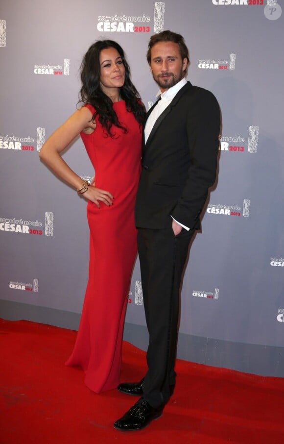 Matthias Schoenaerts et sa compagne Alexandra lors de la cérémonie des César le 22 février 2013 à Paris