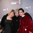 India Hair, Yolande Moreau et Julia Faure lors de la cérémonie des César le 22 février 2013 à Paris