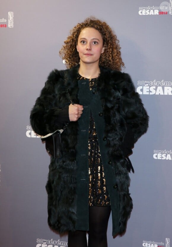 Alice d Lencquesaing lors de la cérémonie des César le 22 février 2013 à Paris