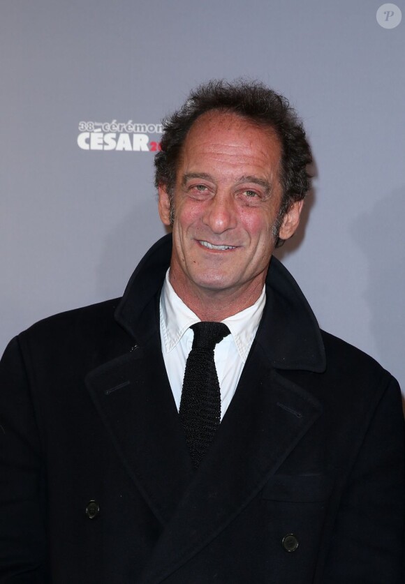 Vincent Lindon lors de la cérémonie des César le 22 février 2013 à Paris