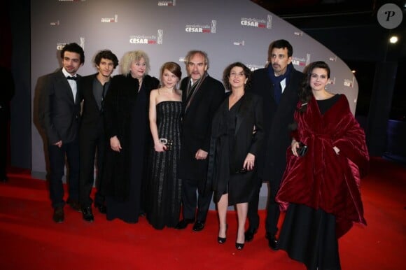 L'équipe de Camille redouble lors de la cérémonie des César le 22 février 2013 à Paris