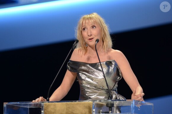 Audrey Lamy lors de la cérémonie des César le 22 février 2013 à Paris