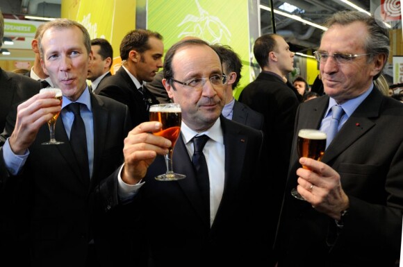 François Hollande en visite au 50e Salon de l'Agriculture, à la Porte de Versailles, à Paris, le 23 février 2013.