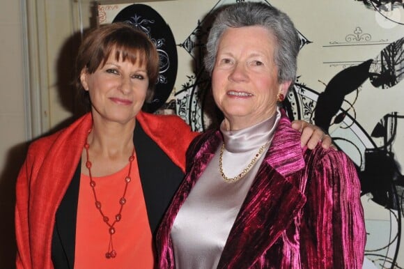 Patricia Chalon et Anne-Aymone Giscard d'Estaing au Gala Enfance Majuscule, au profit de l'enfance maltraitée, qui a eu lieu lundi 25 février à Paris.