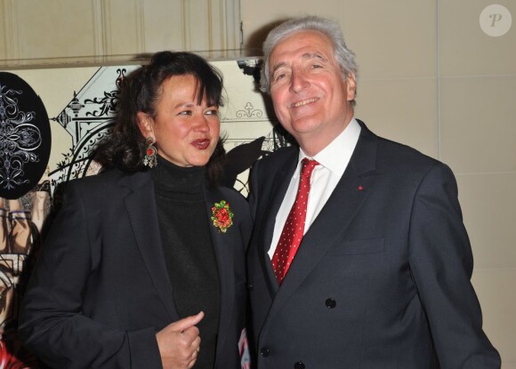 Jean-Paul Dabadie et sa compagne au Gala Enfance Majuscule, au profit de l'enfance maltraitée, qui a eu lieu lundi 25 février à Paris.